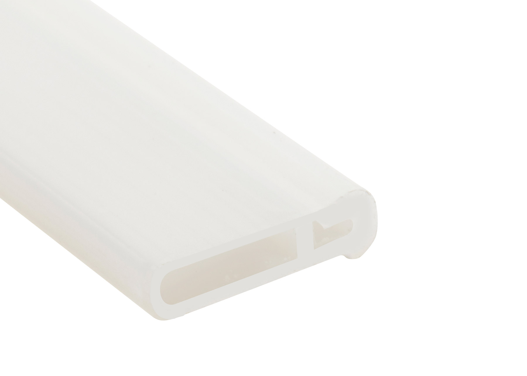 Opaque Recessed Extrusion For Side Emitting LEDs