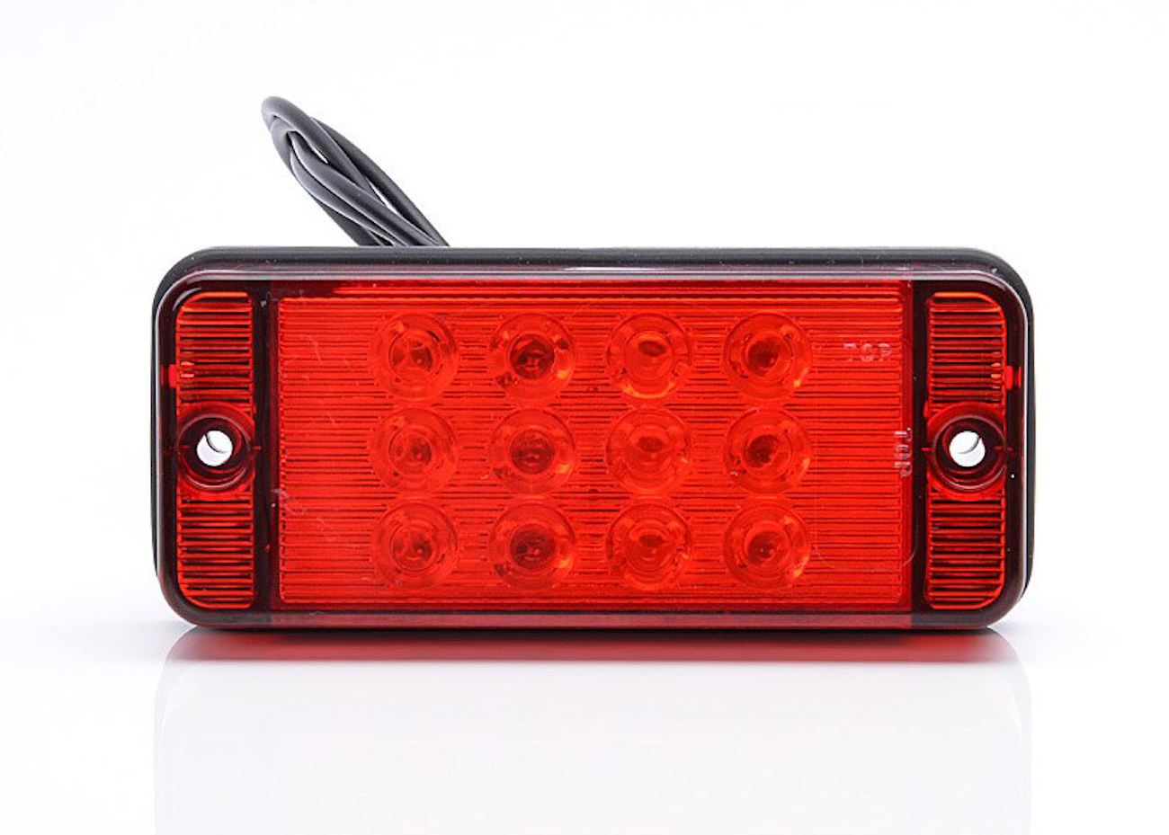 Mini Led Rear Fog Light RL100 Series 100mm Square Rear Combination Light - Tail / Fog