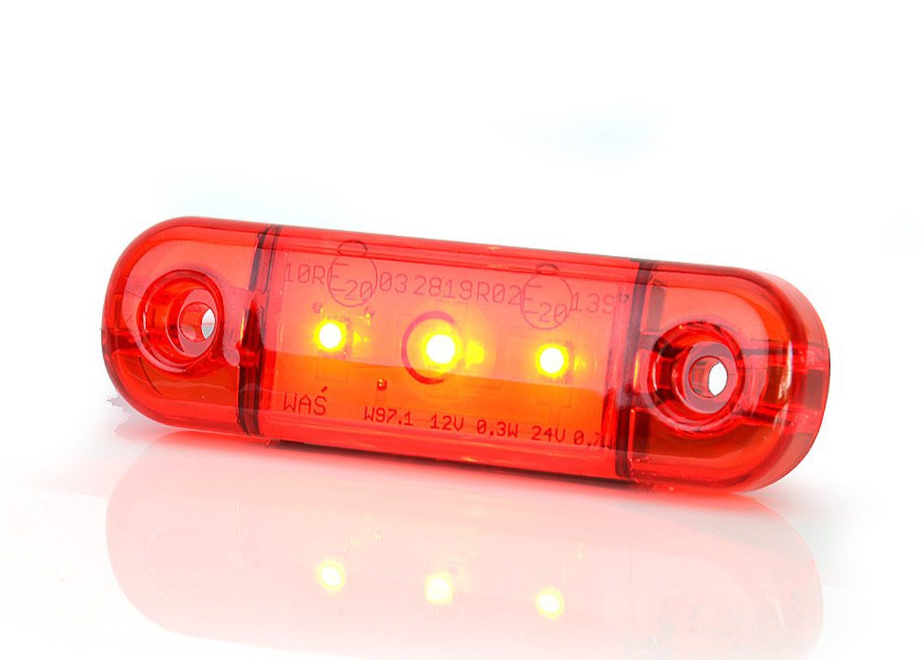 Compact LED Red Rear Marker Light Red