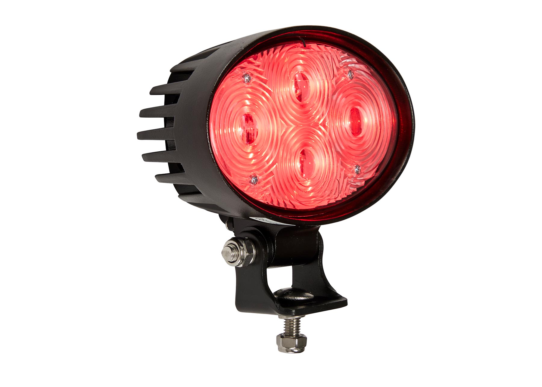 WLE004 Series Oval High Power LED Safety Lamp - Spot, Red